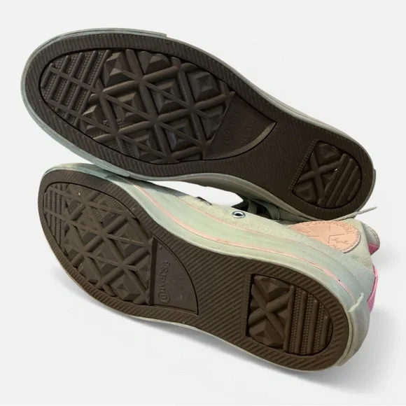 ‼️Converse All Star Chuck Taylor Custom High-Top Sneakers - Pink and Pale grey - Picture 6 of 11